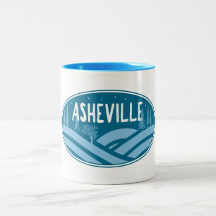 Asheville North Carolina Outdoor Två-Tonad Mugg
