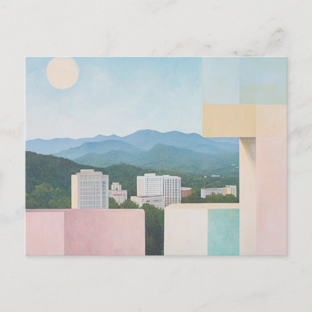 Asheville, North Carolina Postcard Vykort (Framsida)