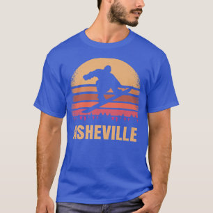 Asheville North Carolina Snowboarding Vintage NC 8 T Shirt