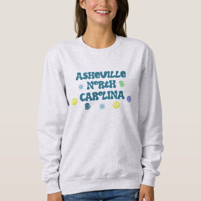 Asheville North Carolina T Shirt (Framsida)