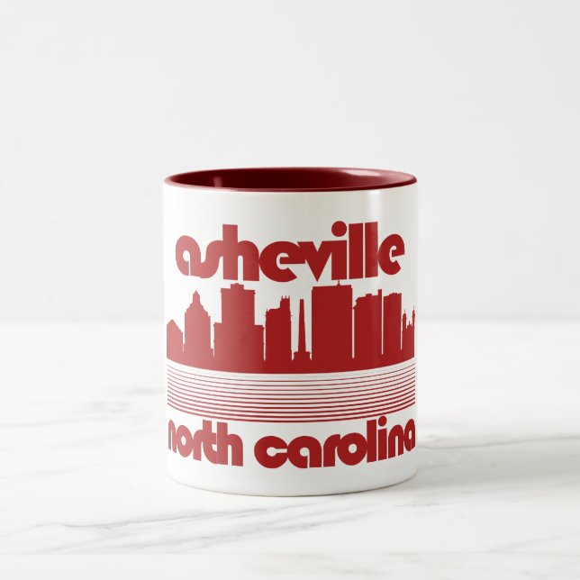 Asheville,North Carolina Två-Tonad Mugg (Center)