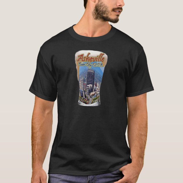 Asheville ölstad USA Tee (Framsida)