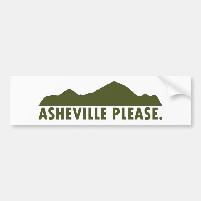 Asheville Snälla Bildekal (Framsidan)