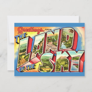 Asheville's Land of the Sky vykort