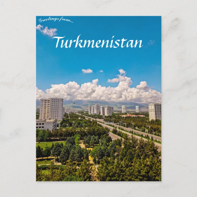 Ashgabat Turkmenistan-vykort Vykort (Framsida)