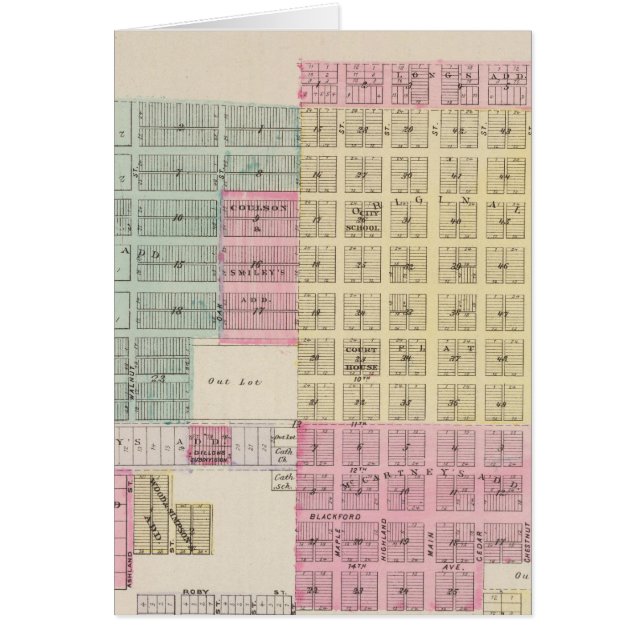 Ashland, Clark County, Kansas Hälsningskort (Framsidan)