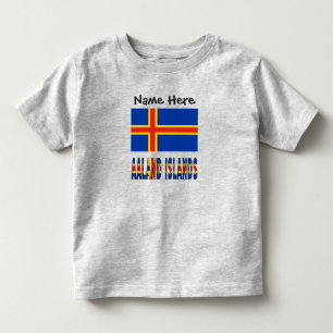 Ashland Islands Ålandsk Flagga Personlig  T Shirt