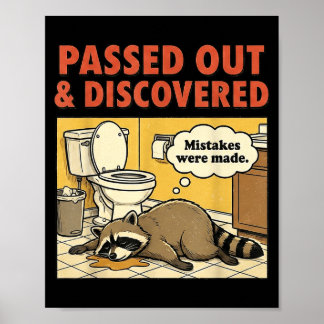 Ashland Liquor Bandit Raccoon Funny Poster