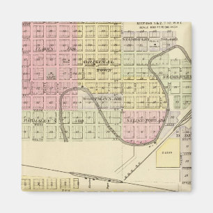 Ashland och Wahoo, Nebraska Magnet