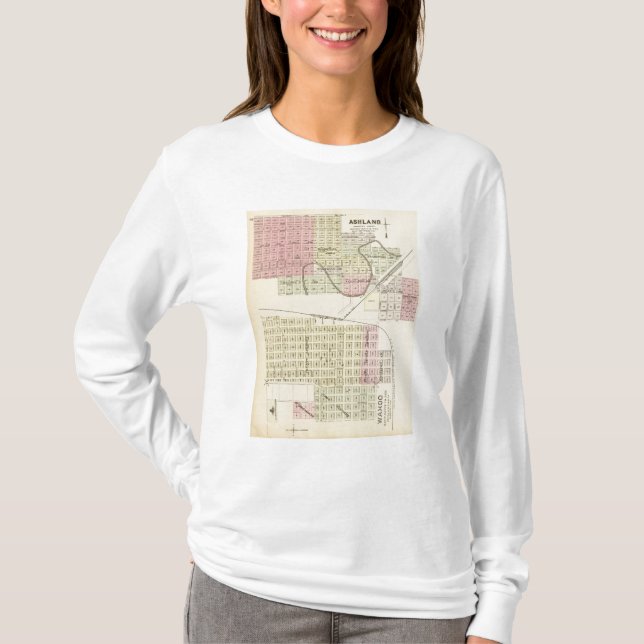 Ashland och Wahoo, Nebraska T-shirt (Framsida)