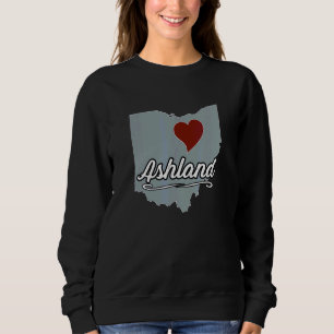 ASHLAND Ohio OH Stad Stat USA Sött Minnesgåva T Shirt