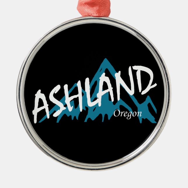 Ashland Oregon Mountains Julgransprydnad Metall (Framsidan)