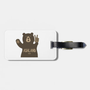 Ashland Oregon Peace Bear Bagagebricka