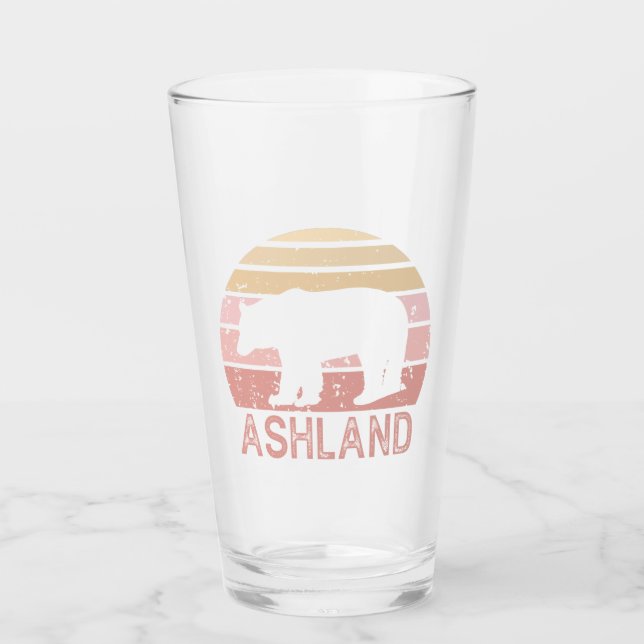 Ashland Oregon Retro Bear Glaskopp (Framsida)