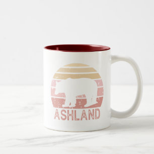 Ashland Oregon Retro Bear Två-Tonad Mugg