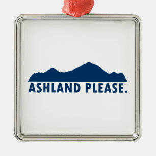 Ashland Oregon Snälla Julgransprydnad Metall