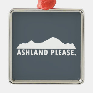 Ashland Oregon Snälla Julgransprydnad Metall