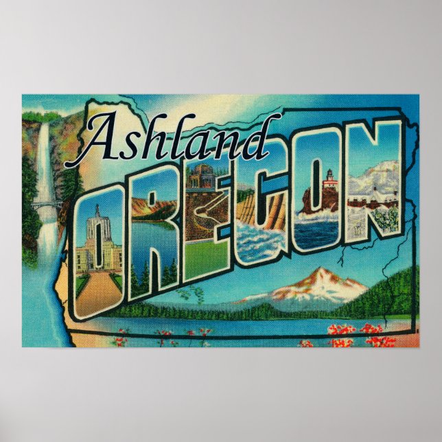 Ashland, Oregon - Stora Brev Scenes Poster (Framsidan)