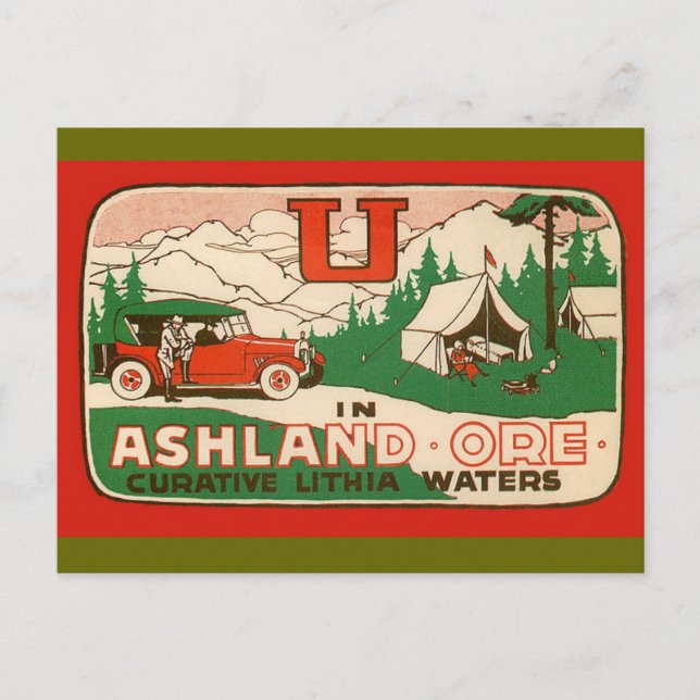 Ashland Oregon Vykort (Framsida)