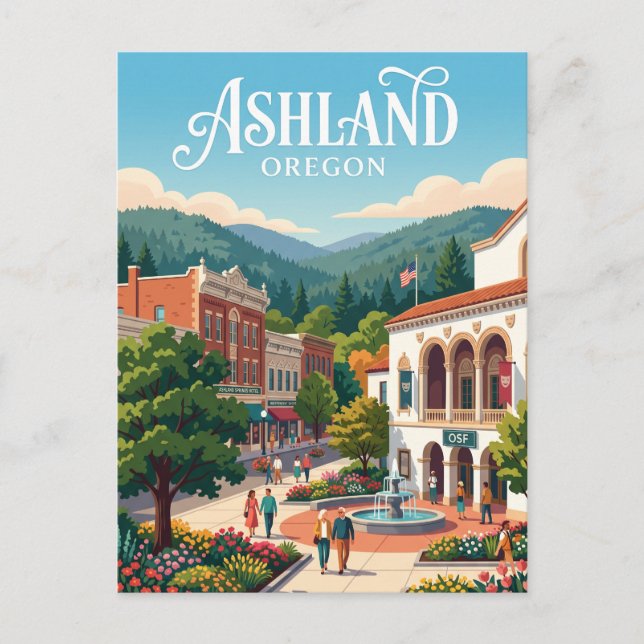 Ashland, Oregon Vykort (Framsida)
