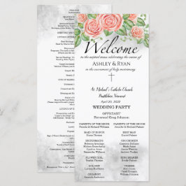 Ashle-katolskt Bröllopsprogram med massa