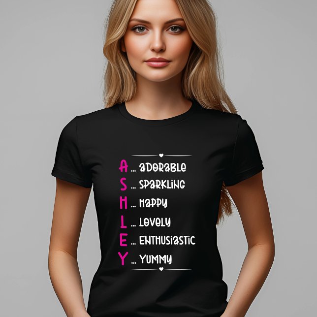 Ashley Acronym Design för anpassning av Roligten T Shirt (Skapare uppladdad)