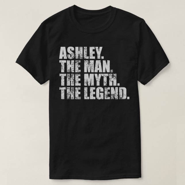 Ashley-familjen namn Ashley, efternamn Ashley S T Shirt (Design framsida)