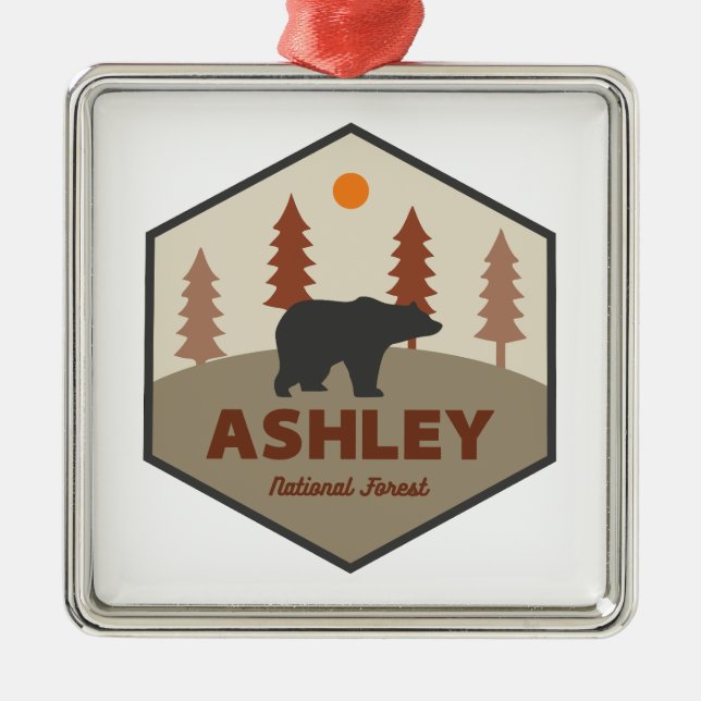 Ashley National Forest Bear Julgransprydnad Metall (Framsidan)
