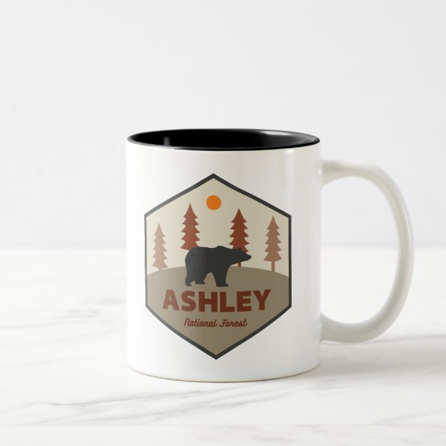 Ashley National Forest Bear Två-Tonad Mugg (Höger)