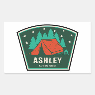 Ashley National Forest Camping Rektangulärt Klistermärke