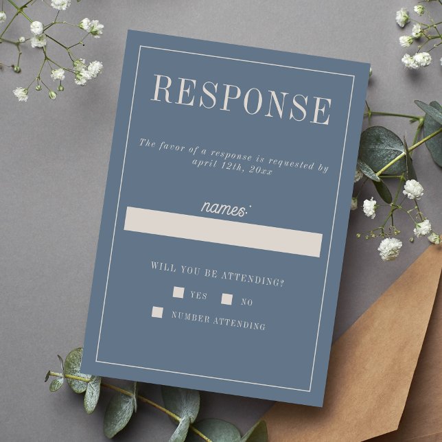 Ashlynn | Curted Färg | Bröllop OSA Kort (Skapare uppladdad)