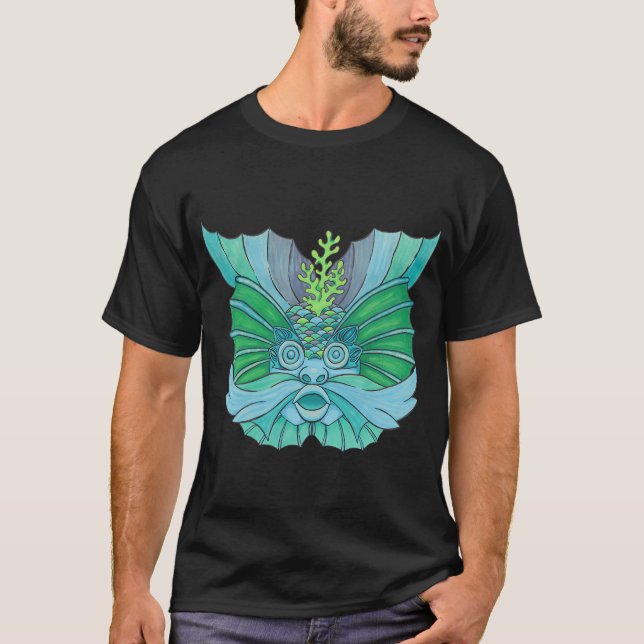 Ashmoleon fisk man t shirt (Framsida)