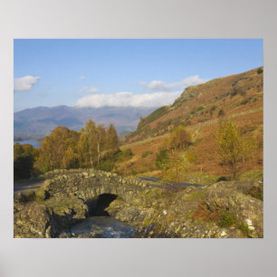 Ashness Bridge, Sjö District, Cumbria, England Poster