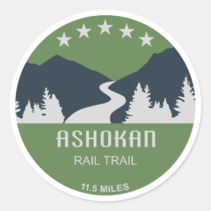 Ashokan Rail Trail New York Runt Klistermärke