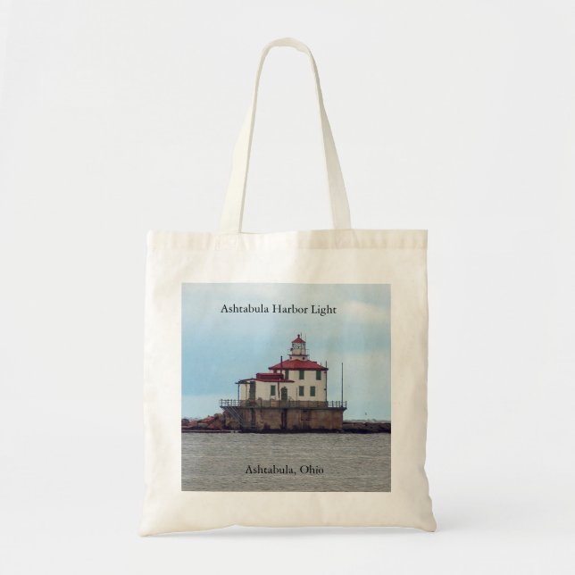 Ashtabula Harbour Light tote bag Tygkasse (Framsidan)