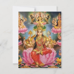 Ashtalakshmi - Åtta former av Lakshmi Vykort