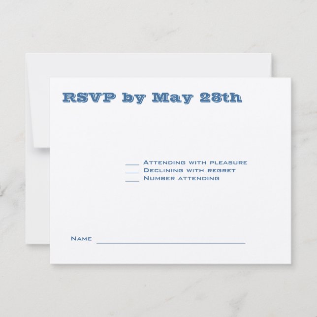 Ashton Bar Mitzvah Bröllop RSVP 369 OSA Kort (Framsida)