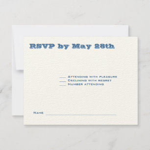 Ashton Bar Mitzvah Bröllop RSVP 369 OSA Kort