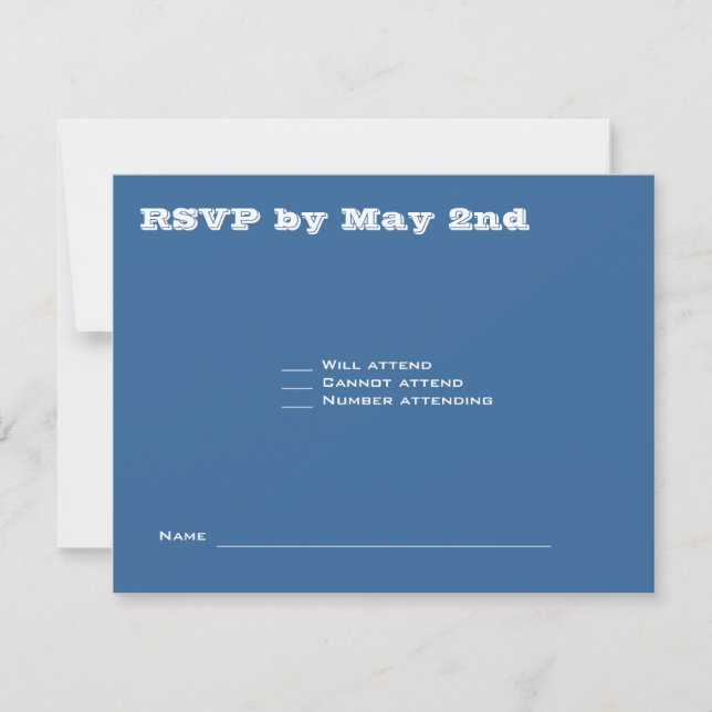 Ashton Bar Mitzvah Bröllop RSVP 369 OSA Kort (Framsida)