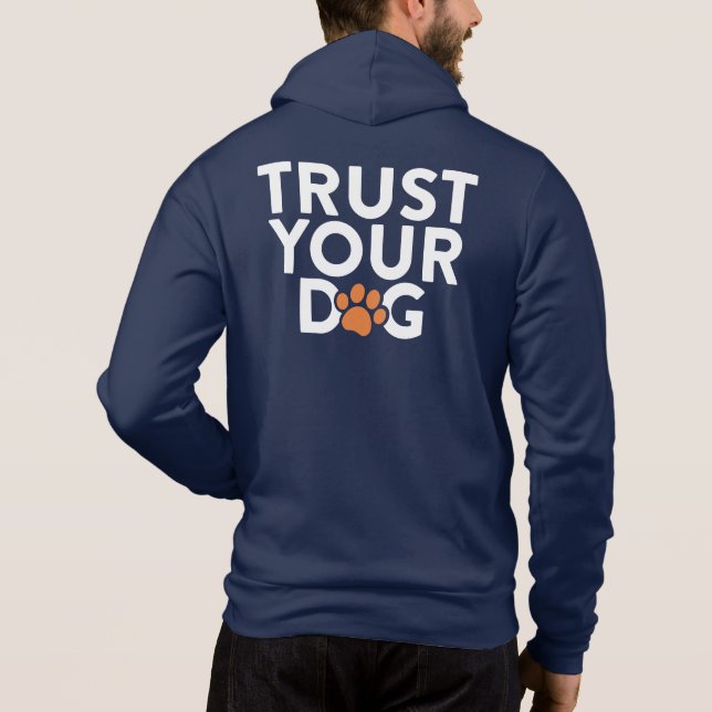 Ashton & Co. K9 Academy 2c Mörk Dragkedja  T Shirt (Baksida)