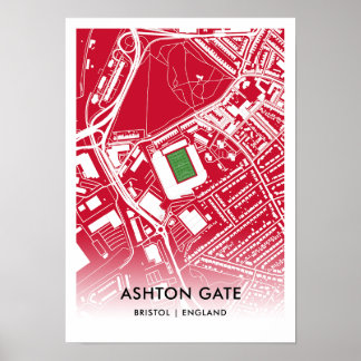 Ashton Grind Poster - hem för Bristol City FC, Eng