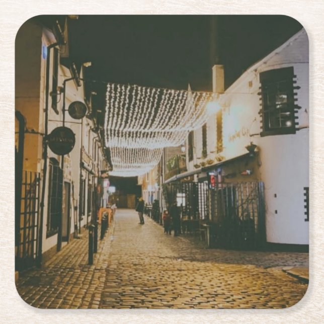 Ashton Lane, Glasgow, Skottland Underlägg Papper Kvadrat (Framsidan)
