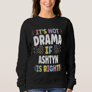 ASHTON Personlig present till kvinnor Anpassad ASH T Shirt