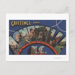 Ashville, North Carolina - Large Brev Scenes Vykort