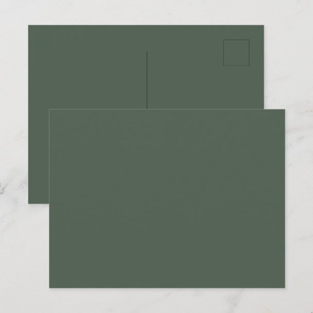 Ashwood Moss Glossy-vykort för Speciellt meddeland Vykort (Fram/baksida)