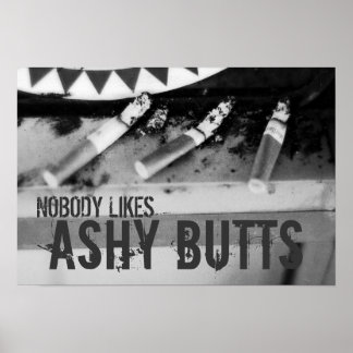 AshyBUTTS-utskrift Poster