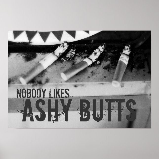 AshyBUTTS-utskrift Poster (Framsidan)