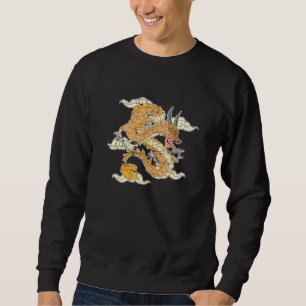 Asia Animal Fantasy Chinese Culture Mythical Creat Lång Ärmad Tröja