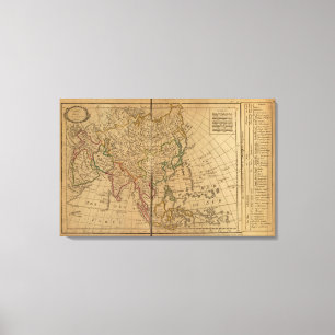 Asia Atlas Karta Canvastryck