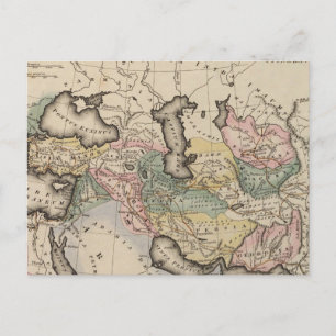 Asia Atlas Karta Vykort